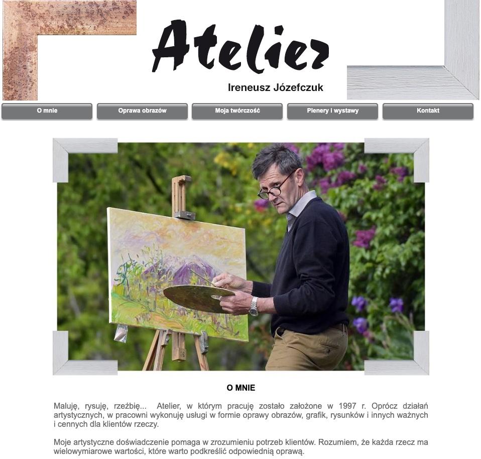 zrzut strony atelier-jozefczuk.com